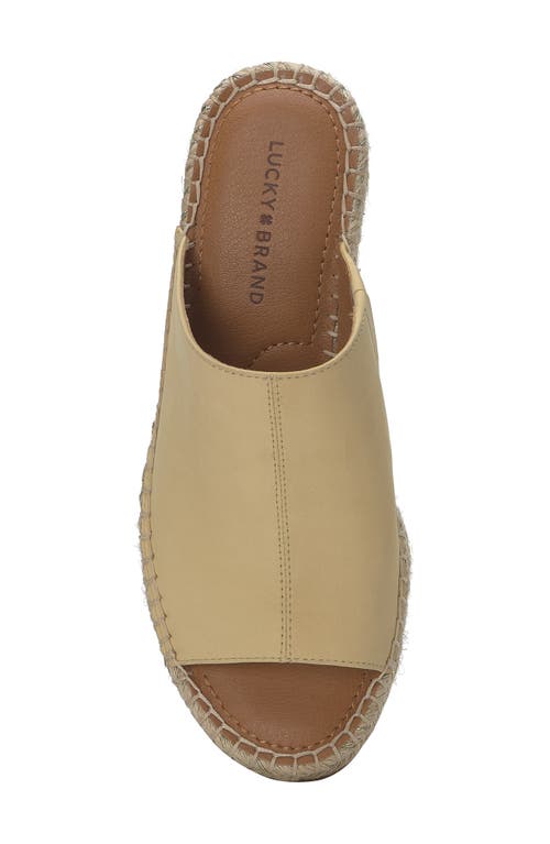 Shop Lucky Brand Cabriah Espadrille Platform Wedge Slide Sandal In Sunlight
