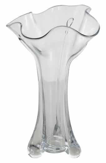 VIVIAN LUNE HOME Clear Glass Vase