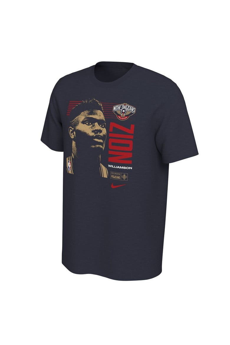 Men's Nike Zion Williamson Navy New Orleans Pelicans 2019 NBA Draft First Round Rookie T-Shirt, Alternate, color, Navy