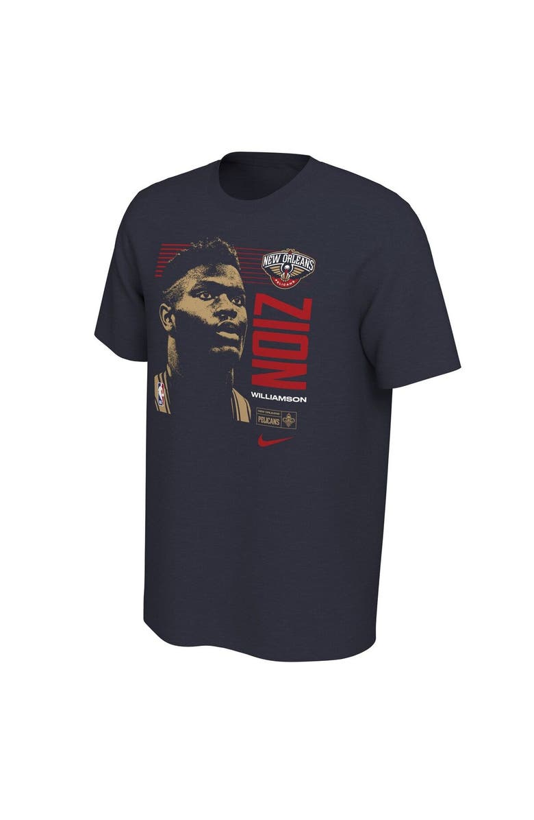 Nike Men's Nike Zion Williamson Navy New Orleans Pelicans 2019 NBA Draft First Round Rookie T-Shirt, Alternate, color, Navy