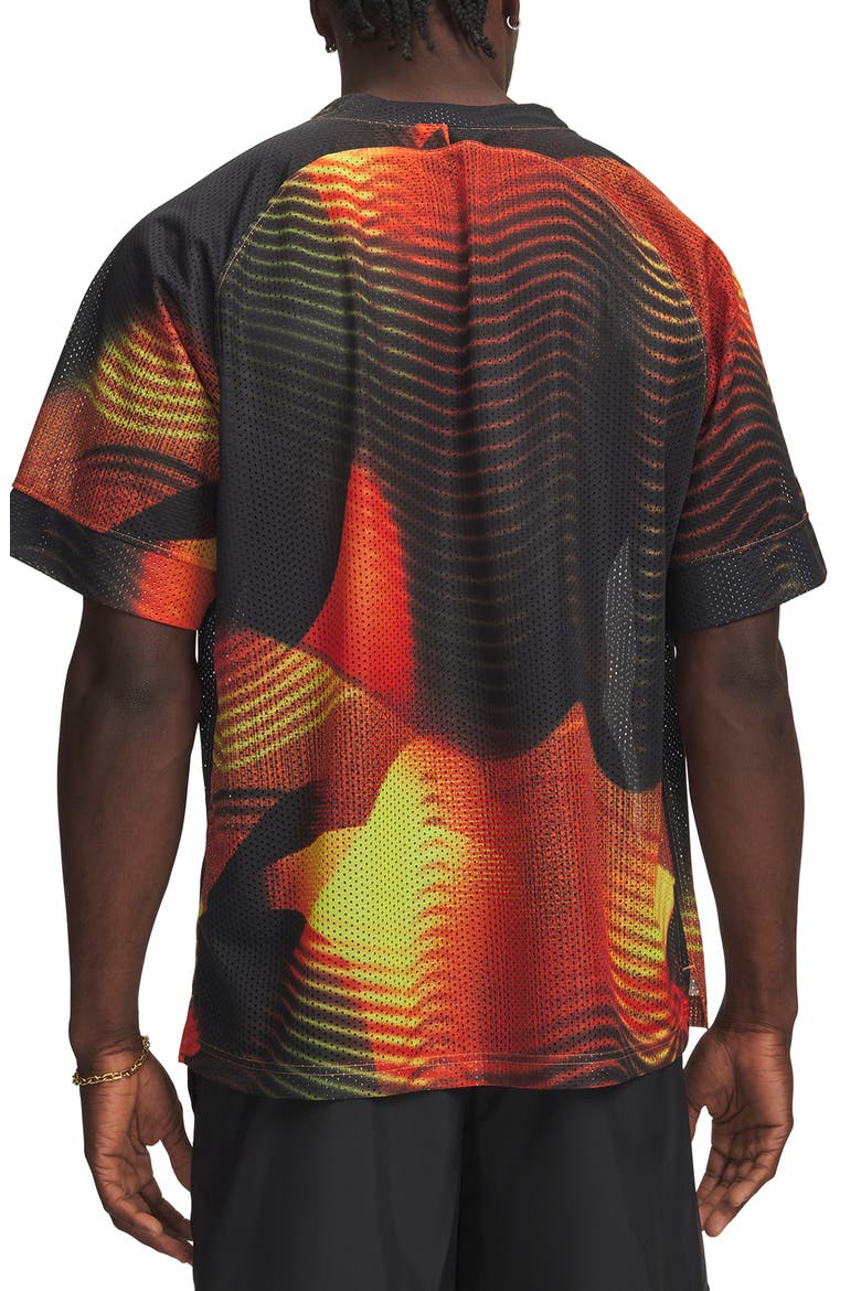 UA Icon Mesh Jersey, Alternate, color, FLASH LIGHT YELLOW/ ORANGE