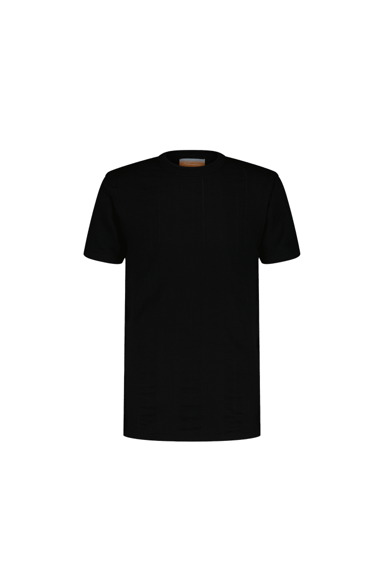 Black Jersey Fancy T-Shirt, Main, color, Black