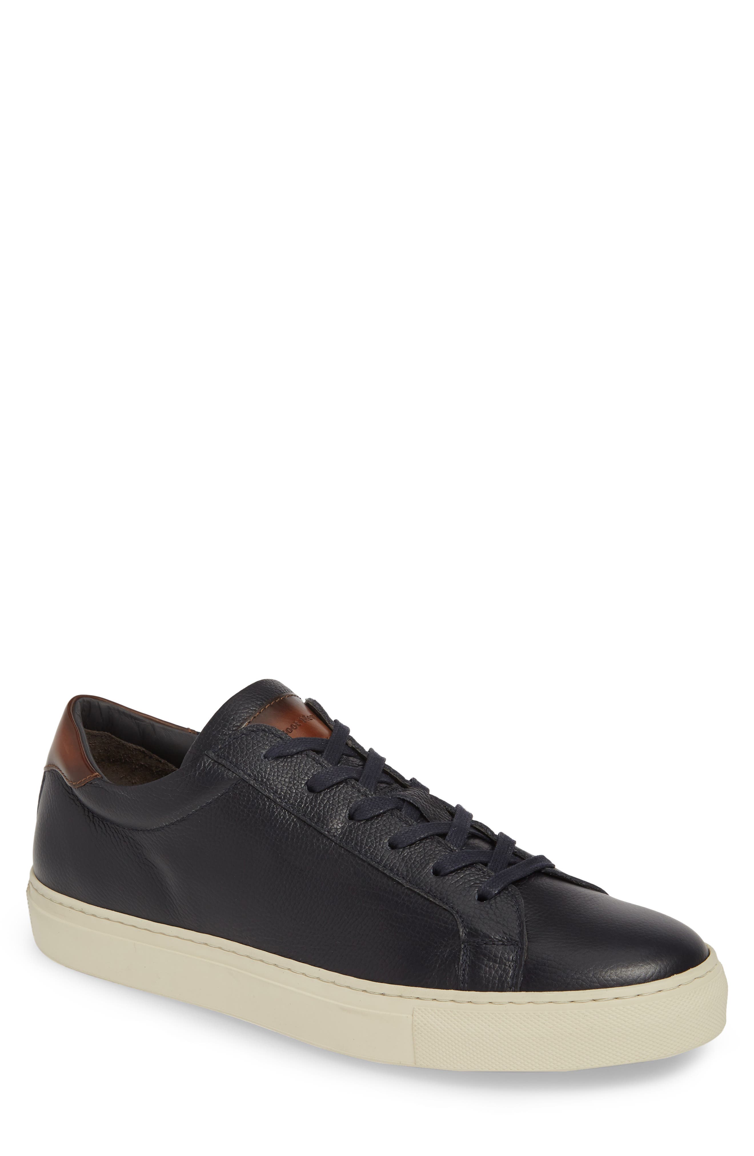 Knox Low Top Sneaker, Main, color, BLUE LEATHER