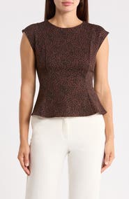NORDSTROM RACK Seamed Peplum Top