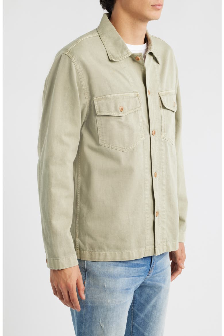 Cotton Twill Shirt Jacket, Alternate, color, EARTHEN SAGE