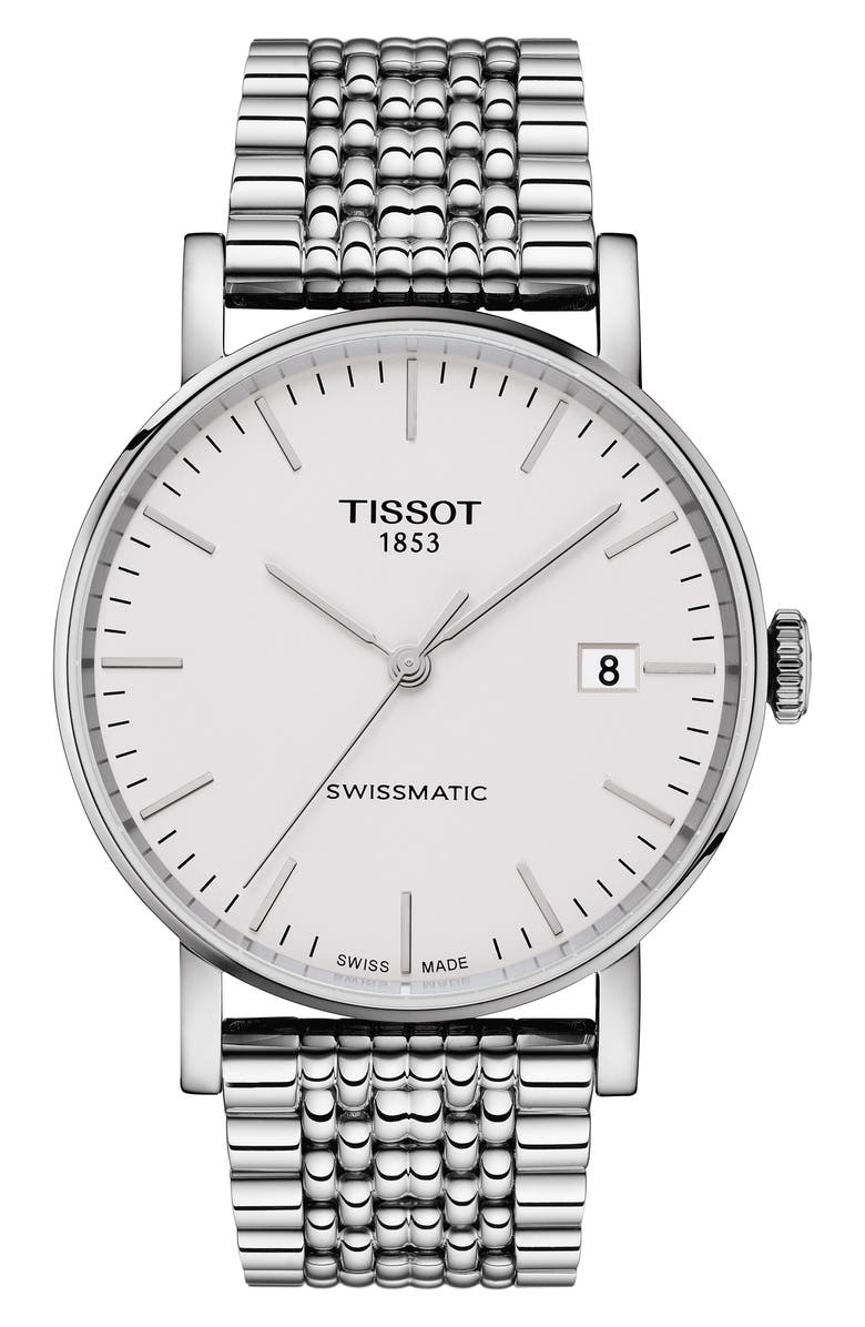 Tissot Everytime Swissmatic Automatic Bracelet Watch, 40mm, Main, color, 