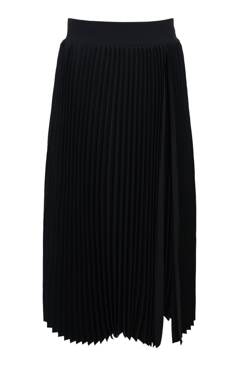 THEO The Label Atlas Pleated High Slit Skirt, Main, color,