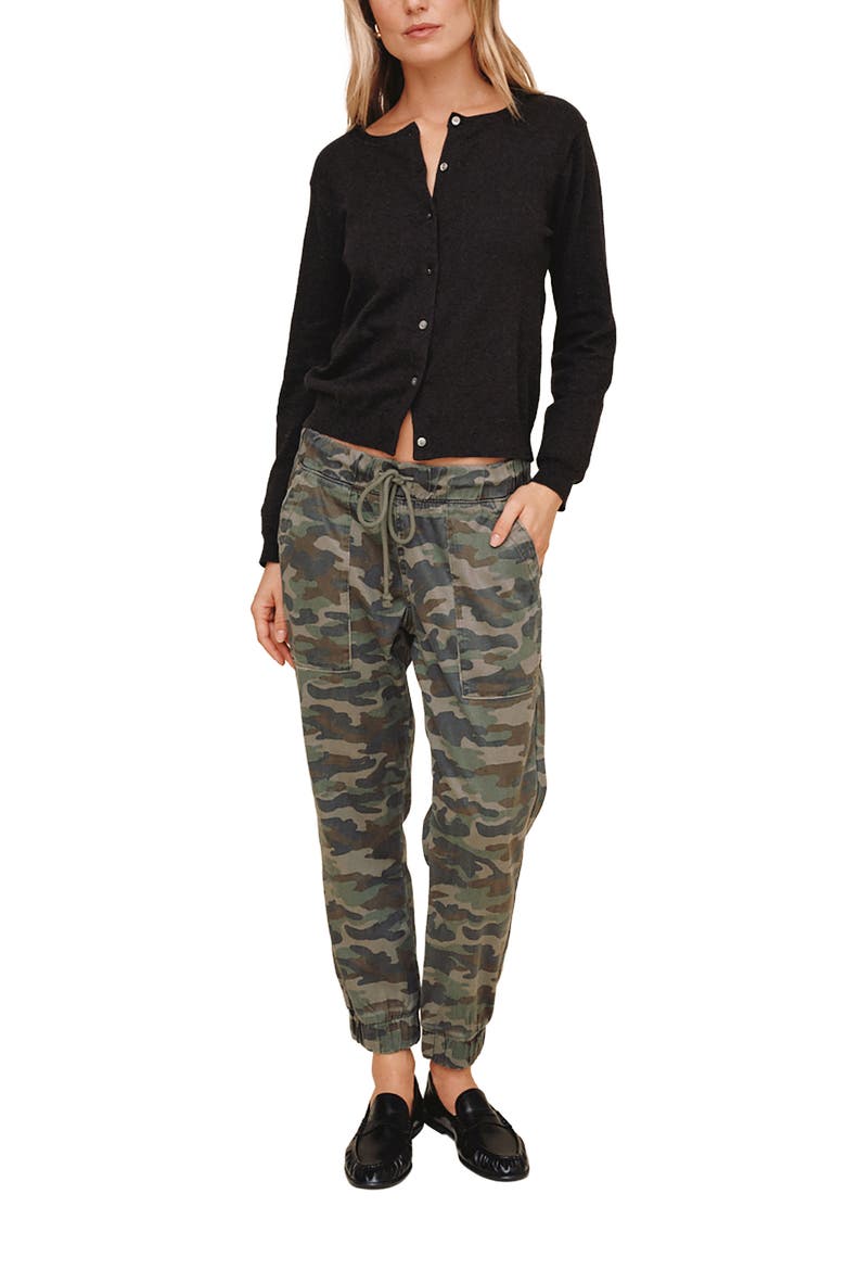 Tie Waist Joggers, Alternate, color, VINTAGE CAMOUFLAGE