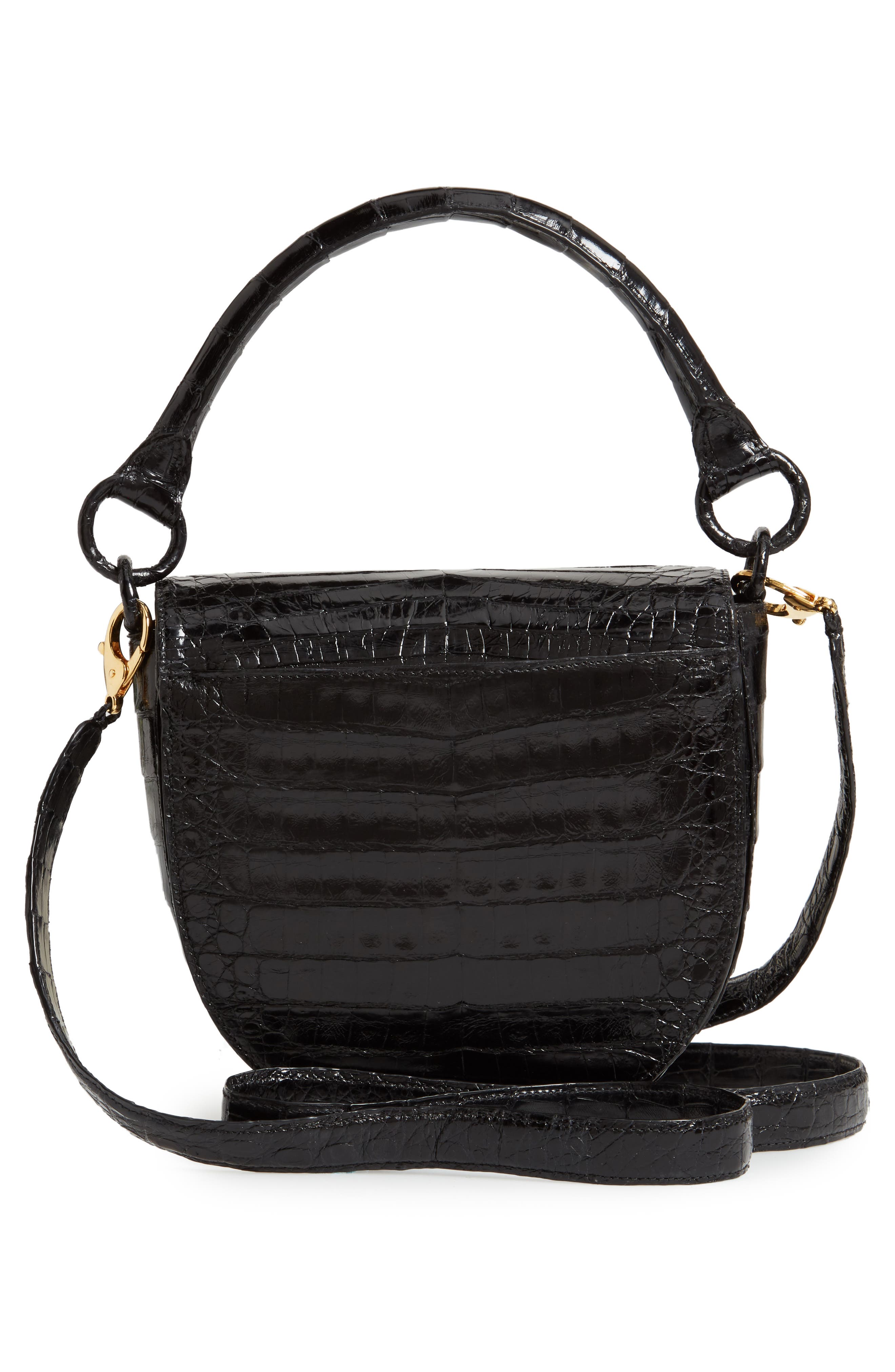 Nancy Gonzalez Small Teddy Crocodile Leather Crossbody Bag, Alternate, color, 