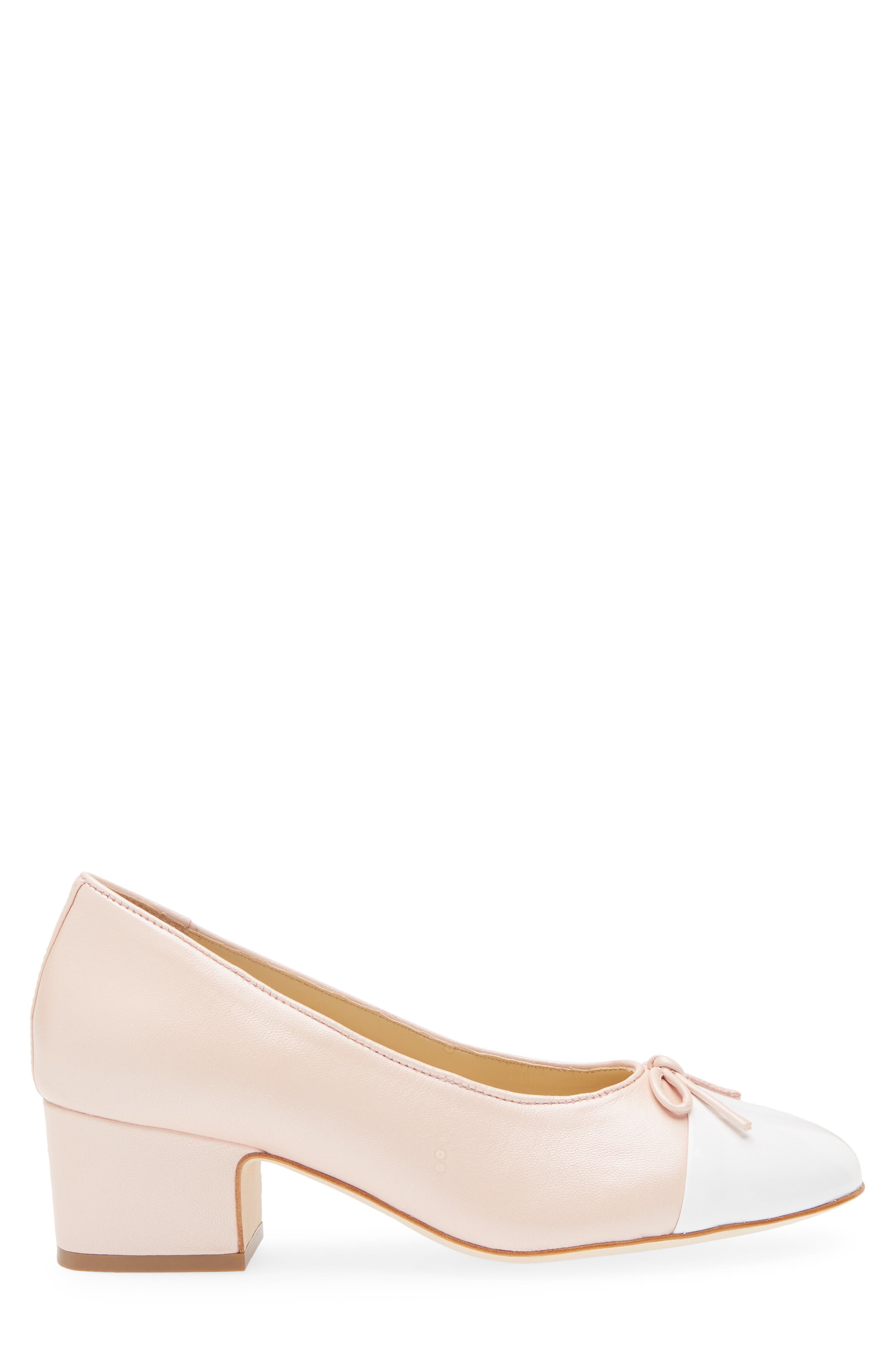Sandy Liang Bow Pump, Alternate, color, Pearl Pink