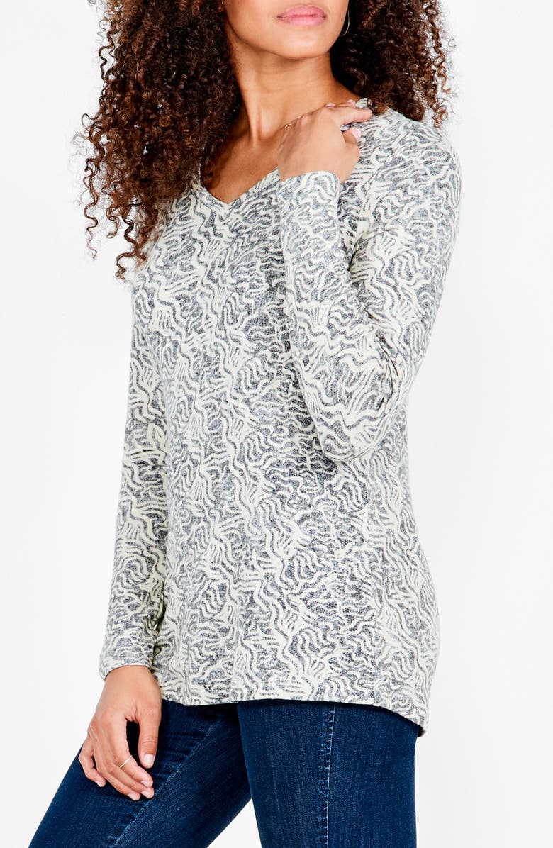NIC+ZOE Print Long Sleeve Top, Alternate, color,