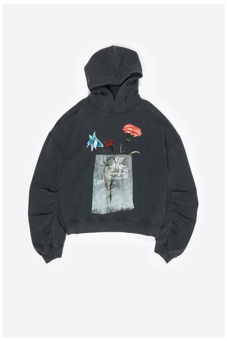 Logo Hoodie, Main, color, WASHED BLACK