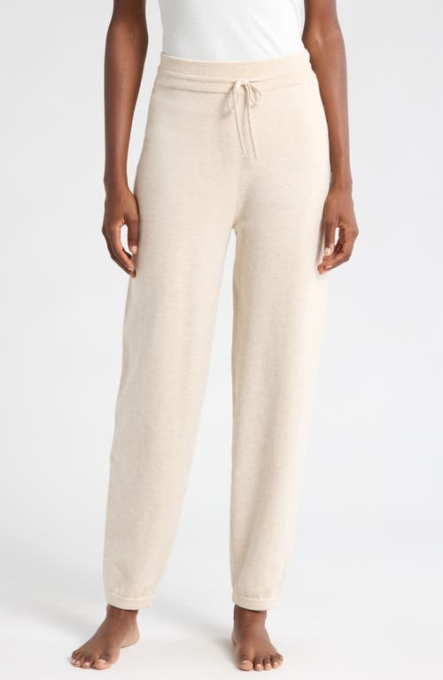 Lunya Cozy Organic Cotton Blend Joggers in Glacier Ecru 