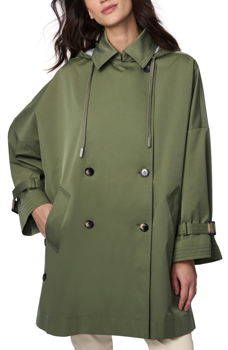 Bernardo Oversize Hooded Trench Coat, Alternate, color, 