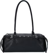 Rachel Zoe Belt Front Faux Leather Baguette Shoulder Bag