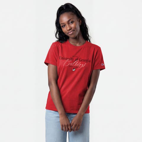 Women's Champion Red Georgia Bulldogs Lifestyle T-Shirt