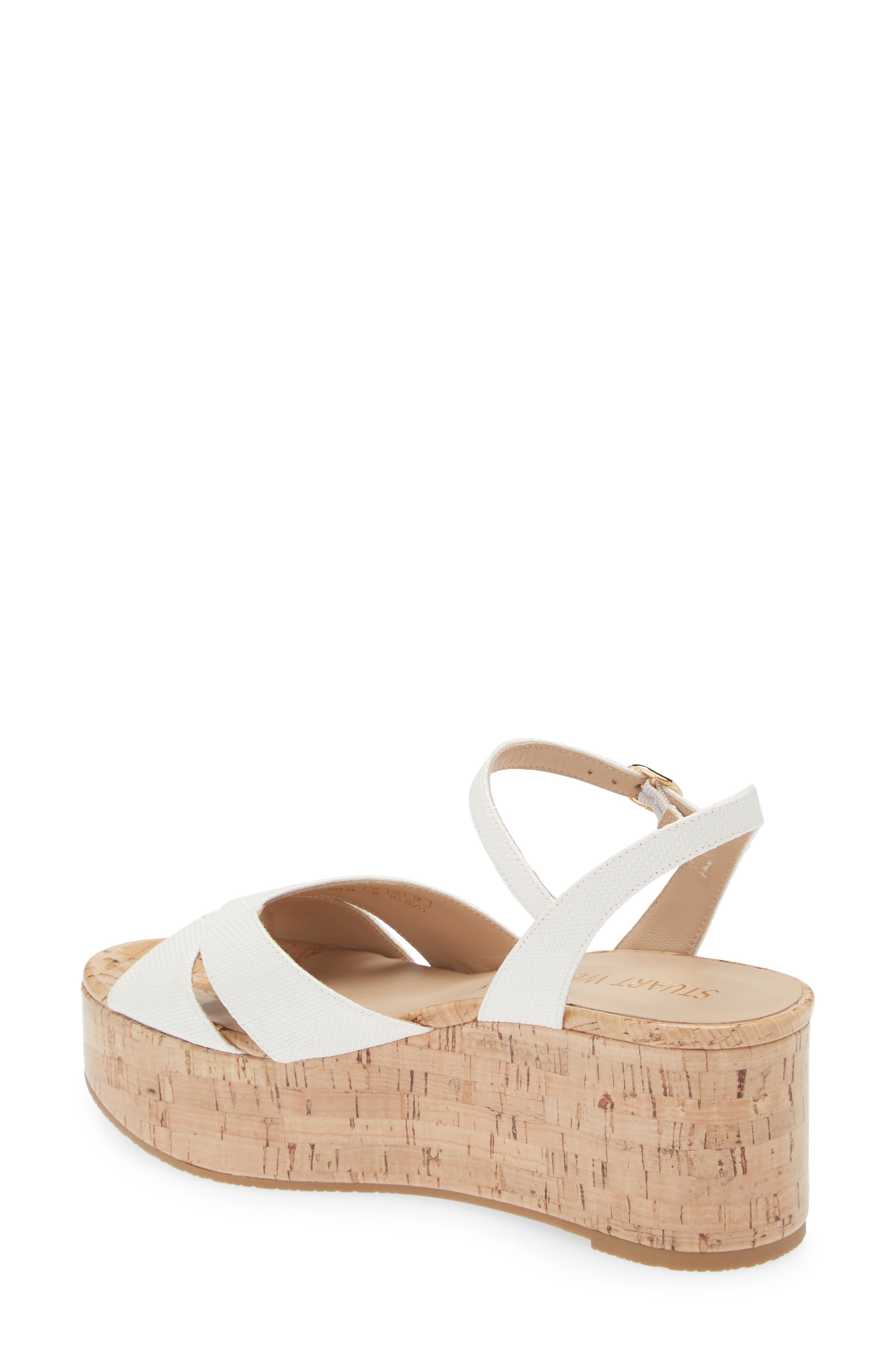 Stuart Weitzman Carmen Midi Wedge Sandal, Alternate, color, 