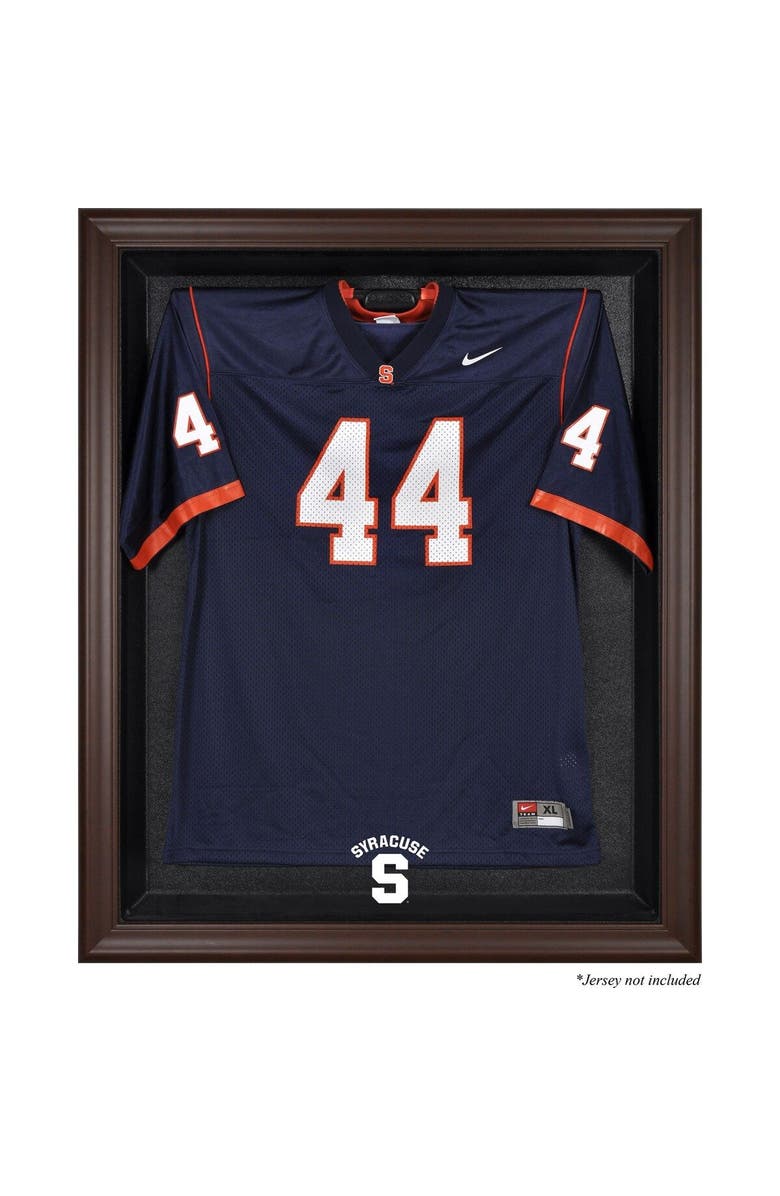FANATICS AUTHENTIC Syracuse Orange Brown Framed (2015-Present Logo) Jersey Display Case, Main, color, 