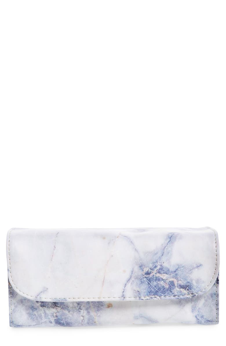 Violet Ray New York Multi Pouch Makeup Roll Bag, Main, color,