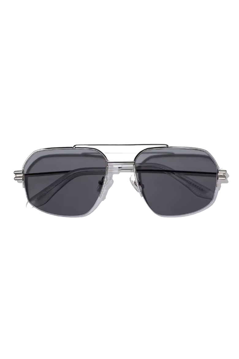 Charlie 56mm Aviator Sunglasses, Main, color, Black