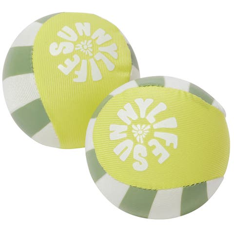 Skim Ball Set Tides Out Citrus, 2Pack, Yellow & Khaki, Pool Water