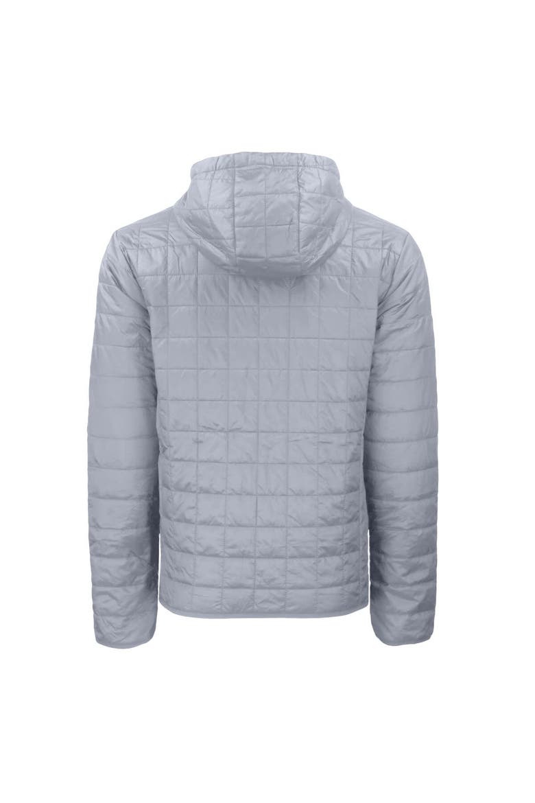 Men's Cutter & Buck  Gray Hartford Yard Goats Rainier PrimaLoft Eco Full-Zip Hooded Jacket, Alternate, color, Gray
