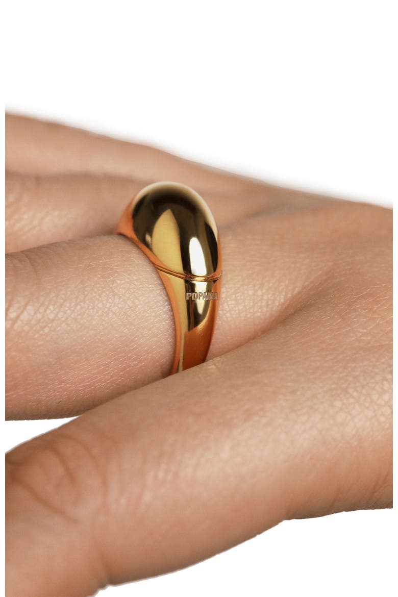Bold Dome Ring, Alternate, color, Gold