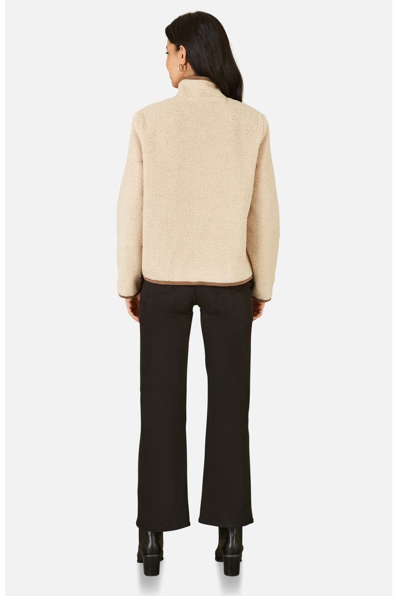 Tailored Borg Toggle Jacket, Alternate, color, Cream