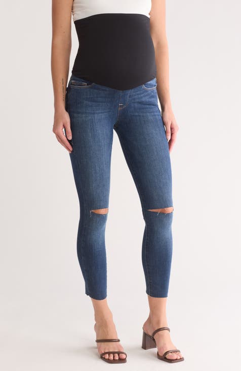 The Home Stretch Ankle Crop Maternity Jeans