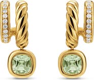 David Yurman Mercer® Color Two-Row Drop Earrings, 19.5mm