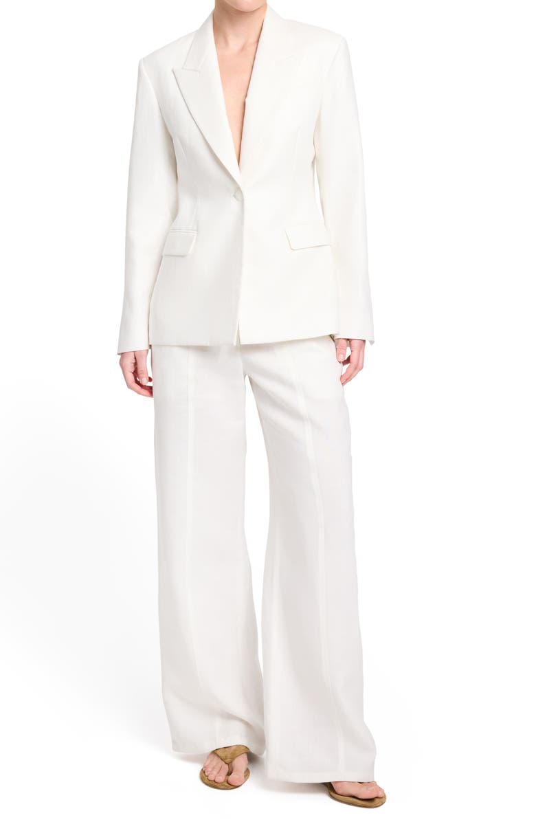 TWP Jasper Linen Blazer, Alternate, color, Ivory