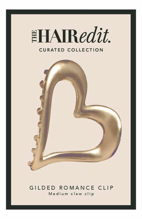 The Hair Edit Gilded Romance Heart Claw Clip