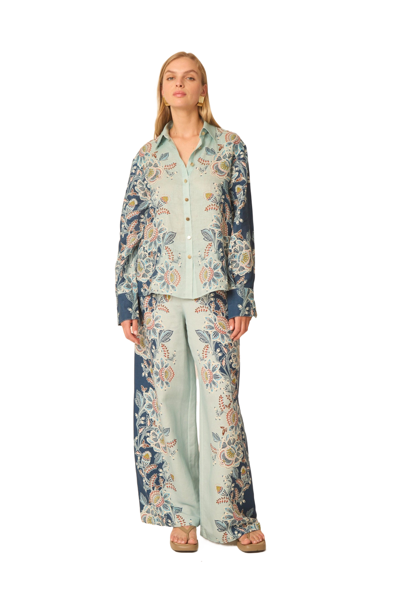 Gilner Farrar Haylo Blouse, Main, color, Floral Vines