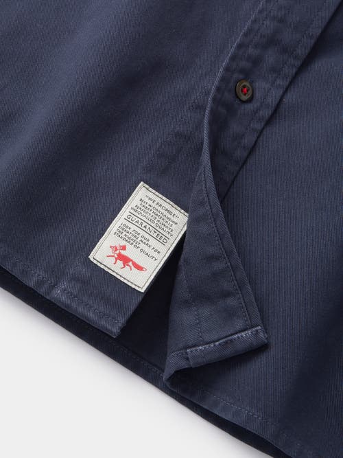 Aubin Normanby Button Up Shirt In Blue