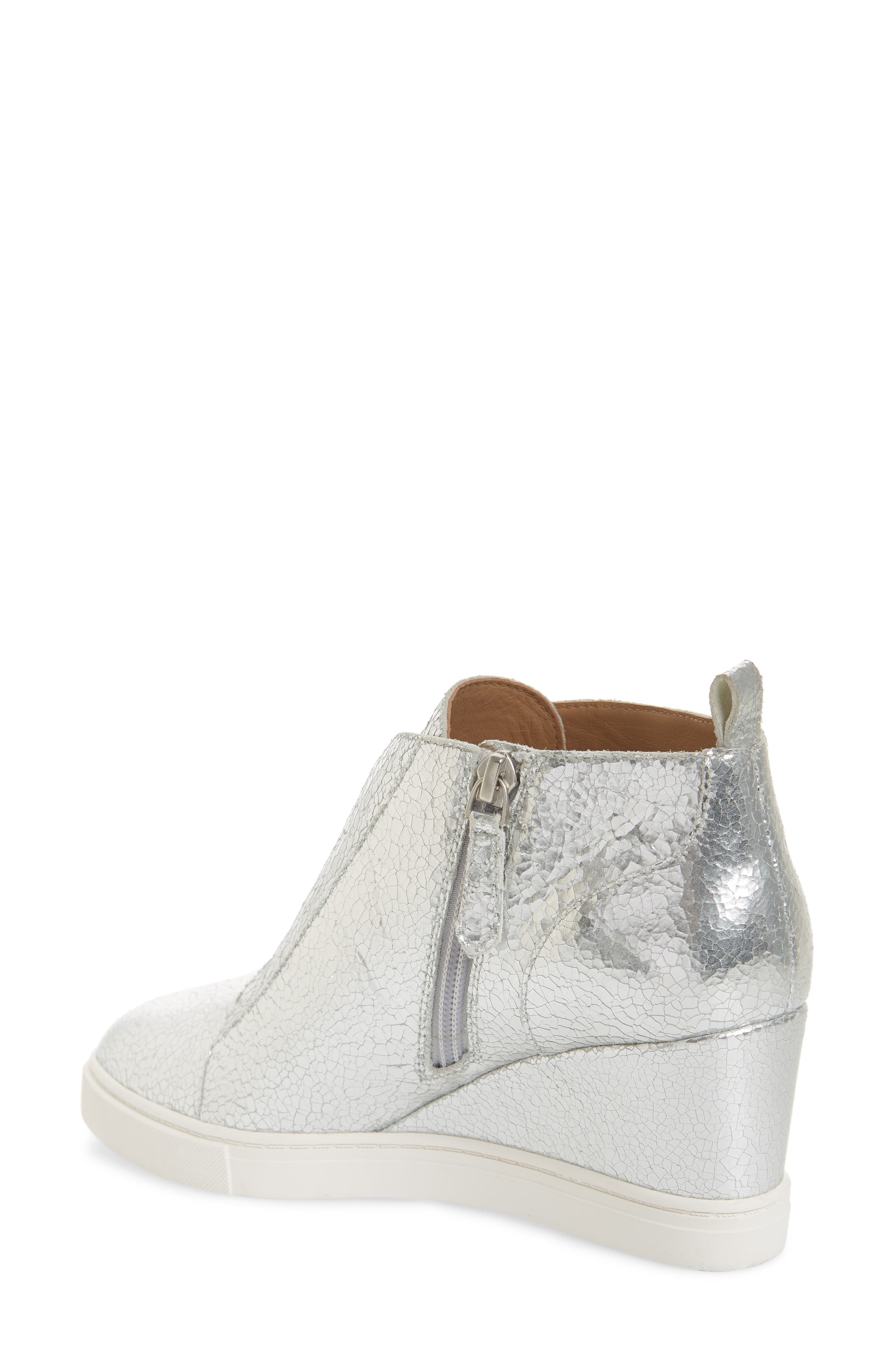Felicia II Wedge Bootie, Alternate, color, SILVER CRACKLE LEATHER