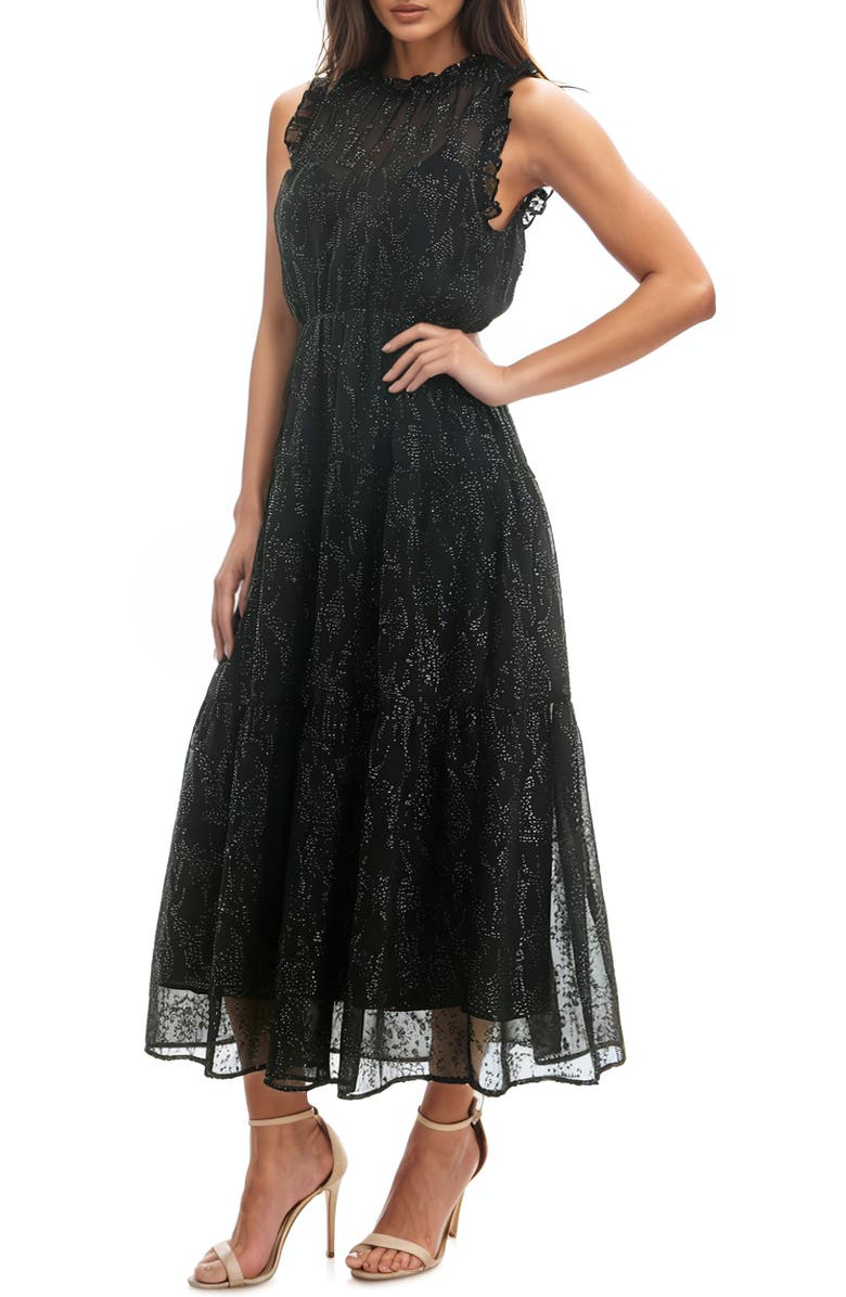 Socialite Shind Ruffled Hem Midi Dress, Alternate, color,