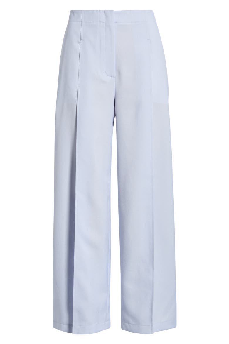 Pleated High Waist Wide Leg Pants, Alternate, color, CORNFLOWER - G2M