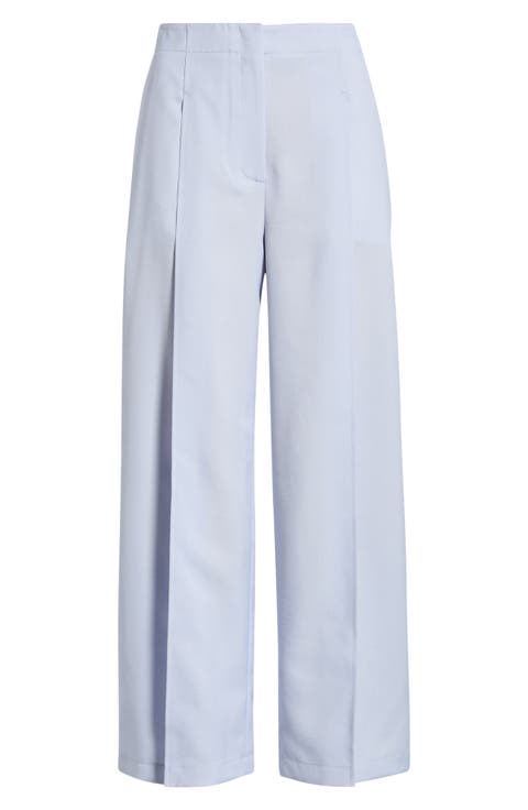 Pleated High Waist Wide Leg Pants