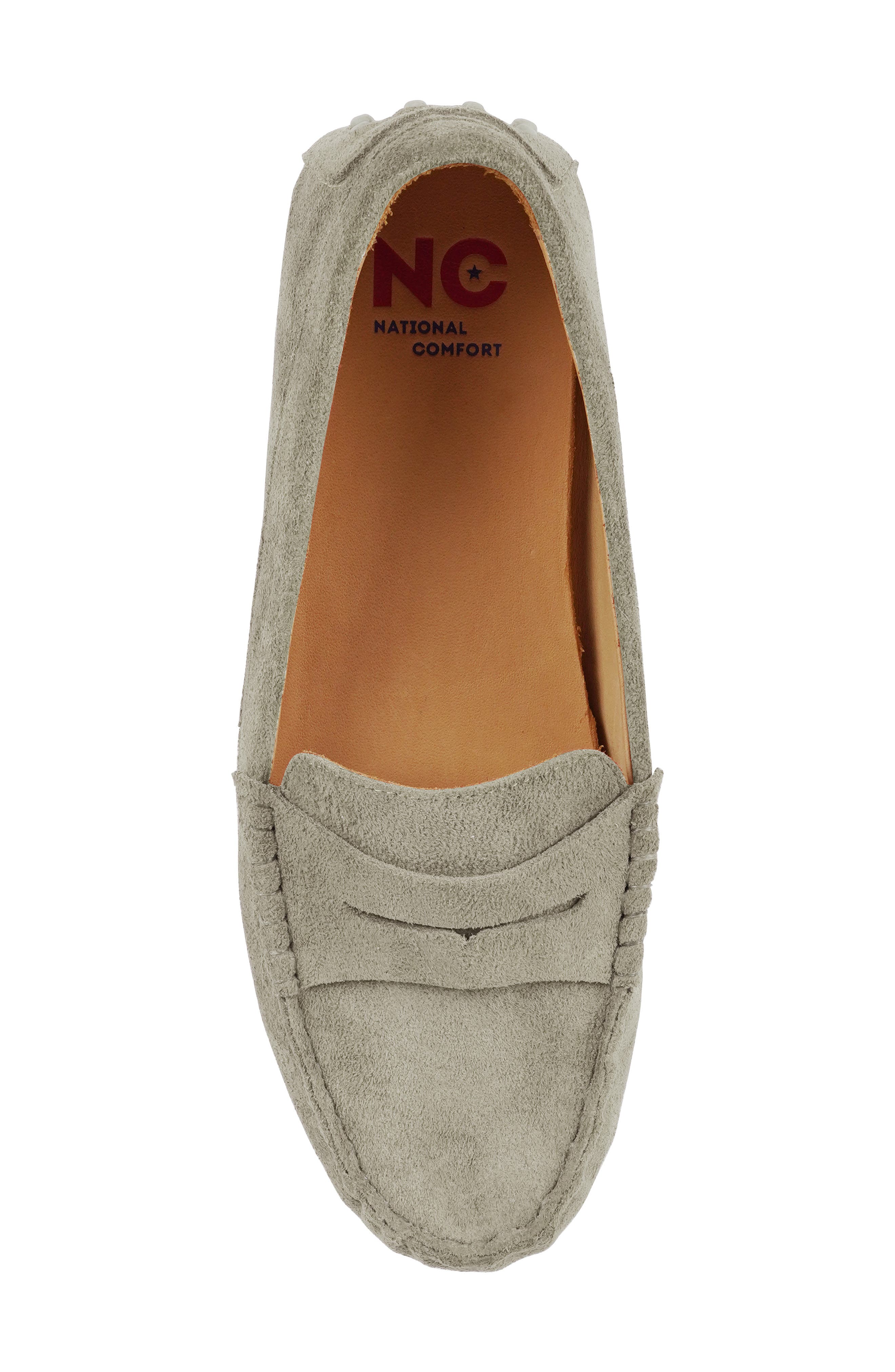 National Comfort Talulah Penny Loafer, Alternate, color, Light Grey Suede
