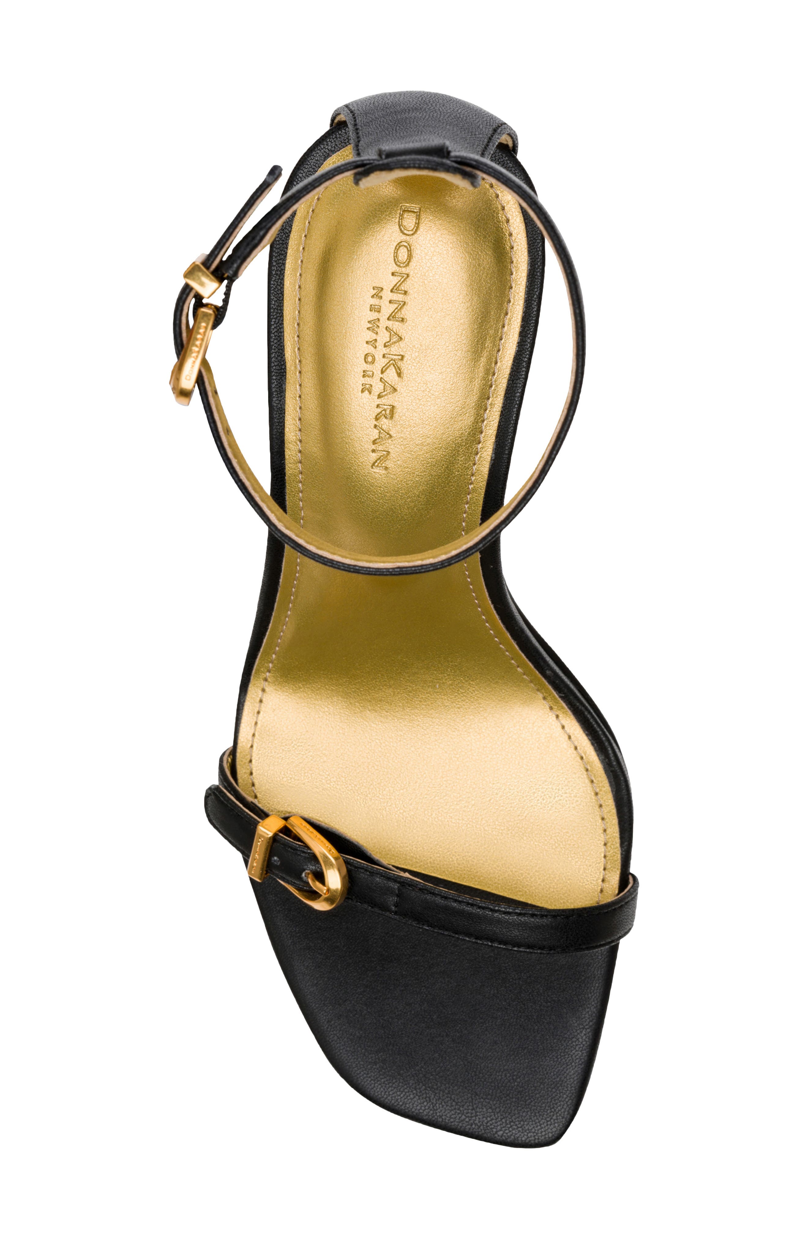 DKNY Pryce Ankle Strap Sandal, Alternate, color, Black