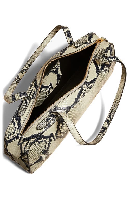 Khaite Womens Natural Simona Snakeskin-effect Leather Shoulder Bag In Natural 121