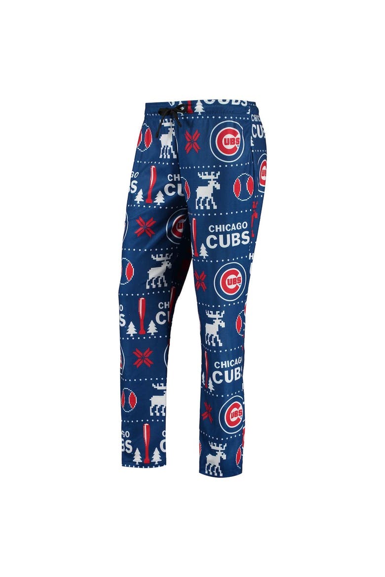 Women's FOCO Royal Chicago Cubs Ugly Pajama Set, Alternate, color, Royal