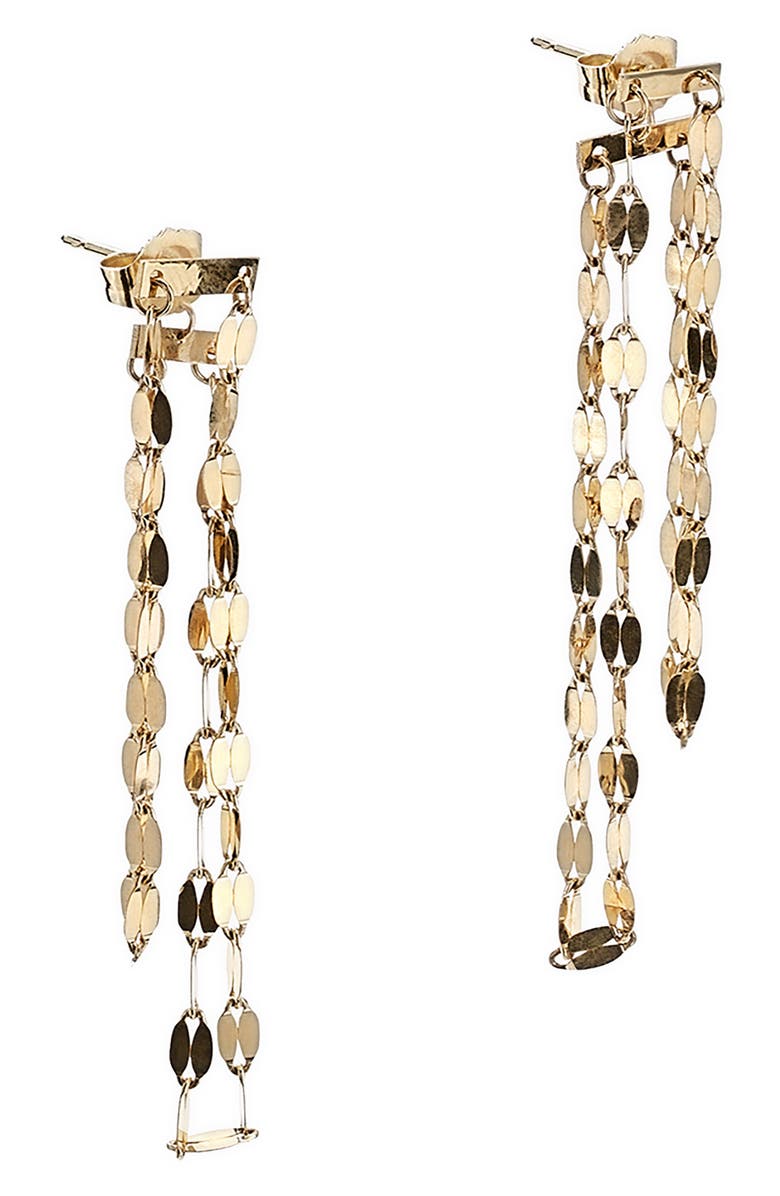 LANA Mega Blake 14K Gold Fringe Earrings, Alternate, color, 