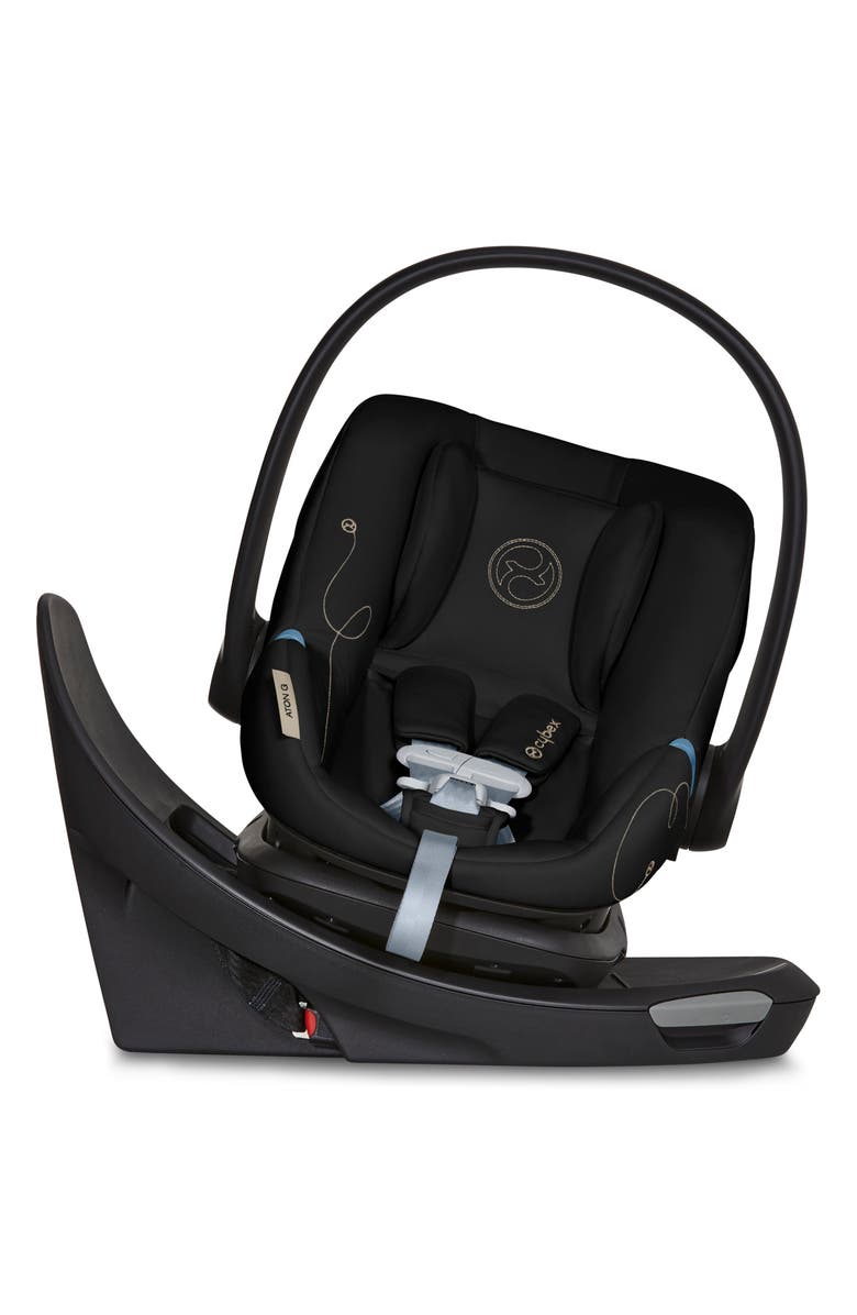 CYBEX Aton G Swivel Car Seat, Main, color, Moon Black