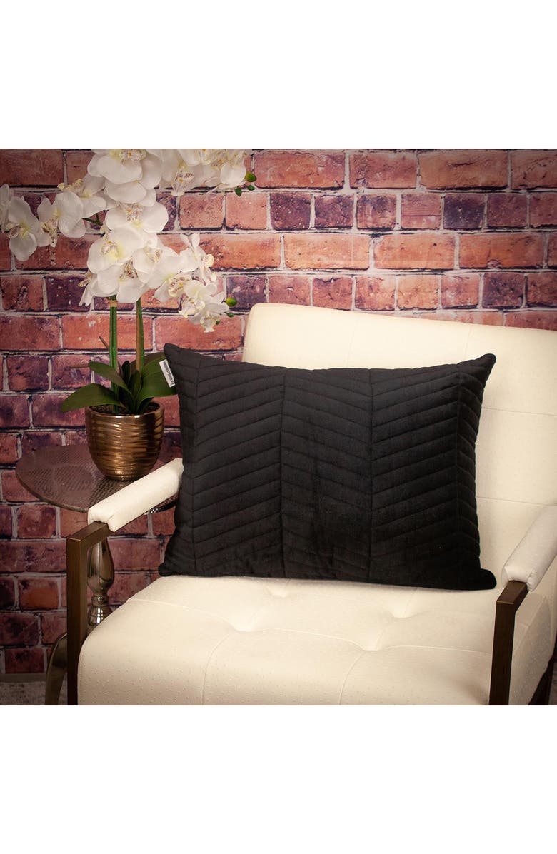 PARKLAND COLLECTION Somin Throw Pillow, Alternate, color, Black