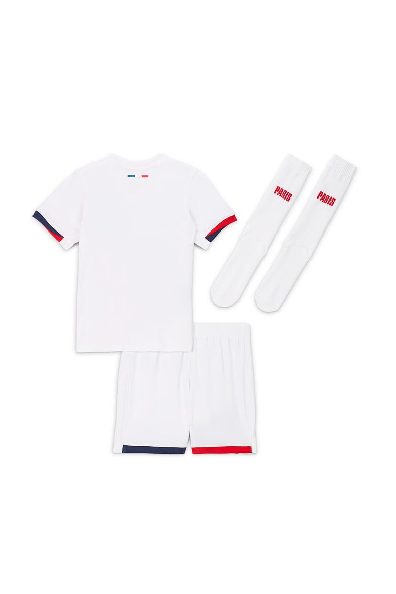 Preschool Nike Paris Saint-Germain 2024/25 Away Little Kids Kit Set, Alternate, color, White