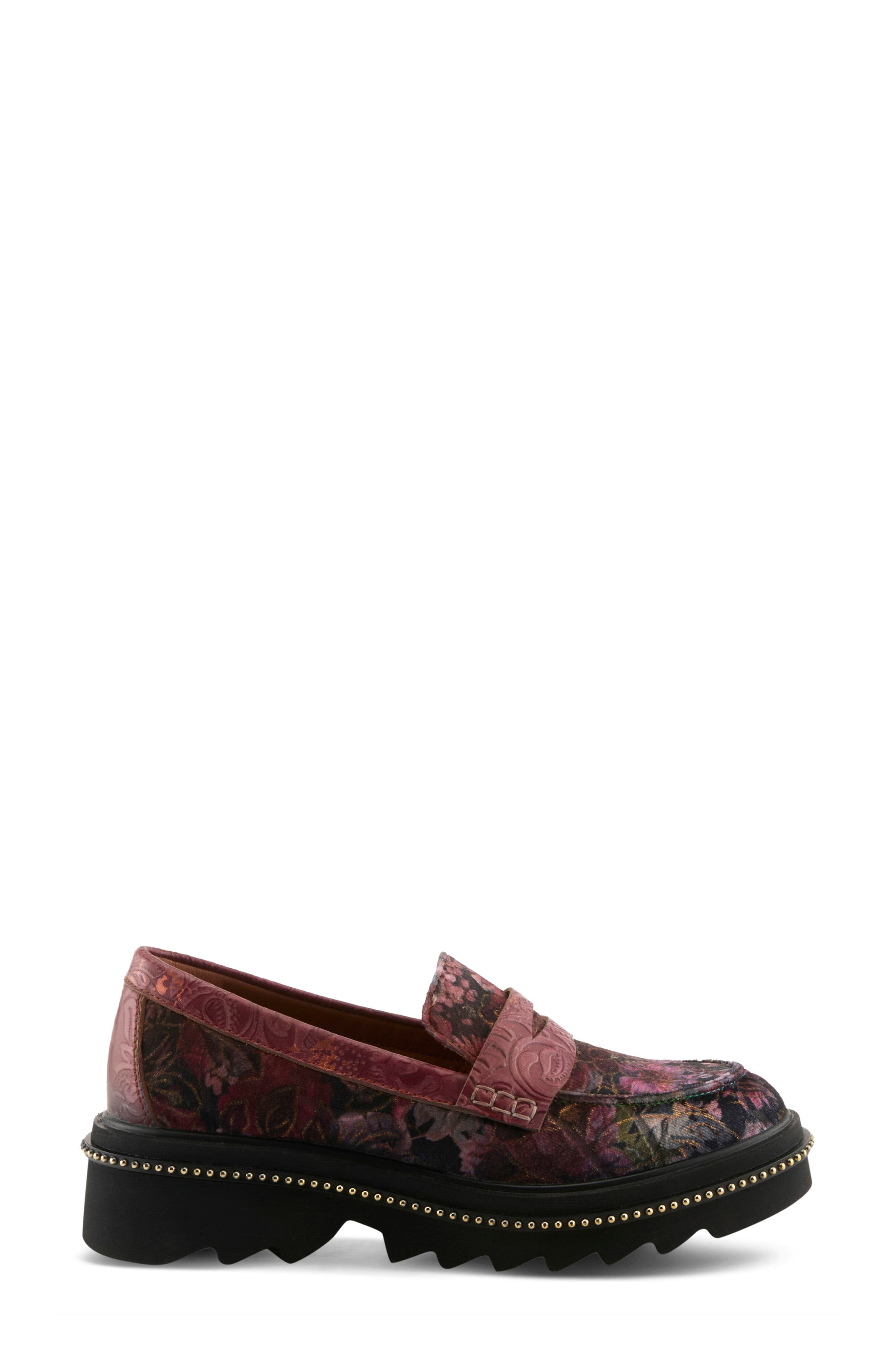 Altona-Vivi Leather Loafer, Alternate, color, PLUM MULTI