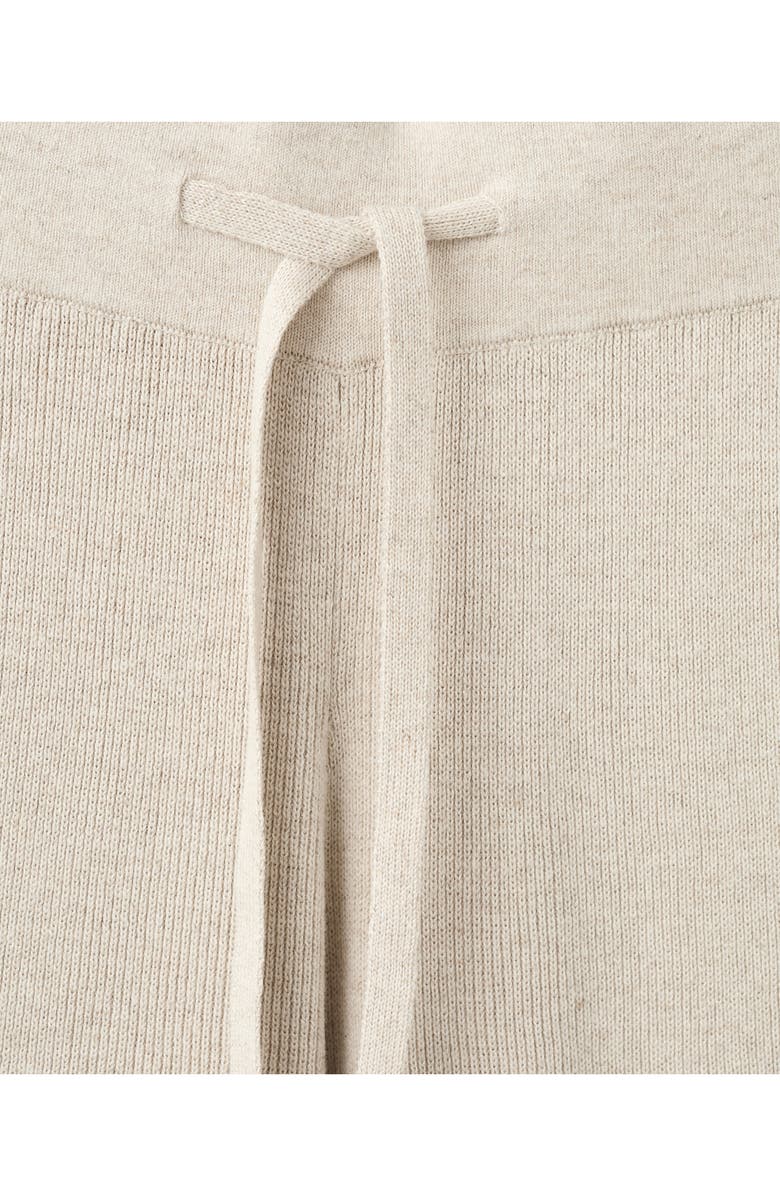 MANGO Pull-On Straight Leg Cotton Blend Knit Pants, Alternate, color,