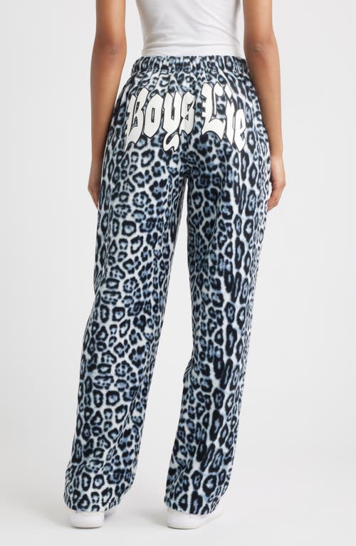 Boys Lie Once A Cheetah Alex Sweatpants In Blue