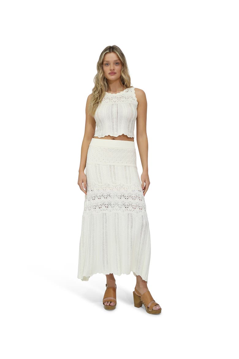 Harvest Haze Crochet Crop Top, Alternate, color, White